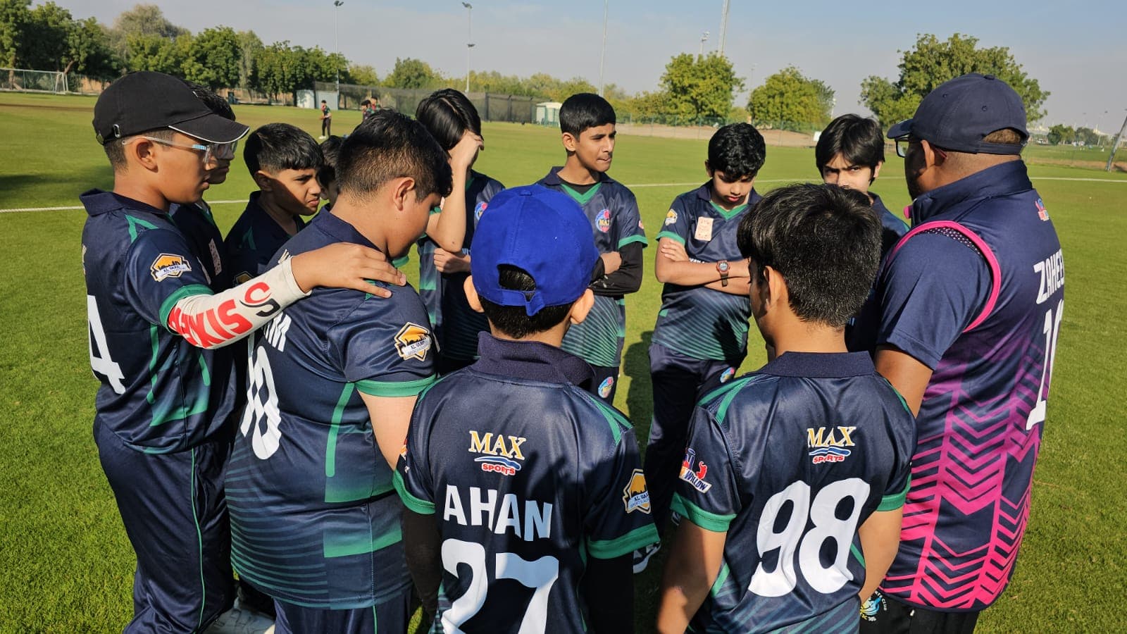 Coach Zaheer giving 1-on-1 coaching to a player